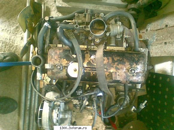 Dacia 1300 din 1972 - Motorul inainte de reconditionare 2 - Masina mea Dacia 1300