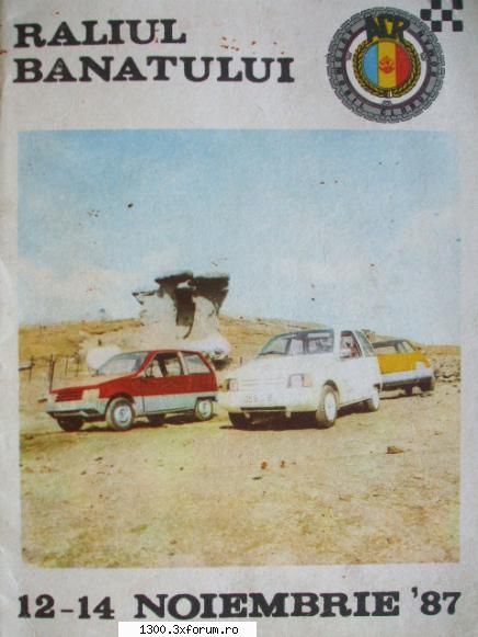 Obiecte de colecţie Dacia - program Raliul Banatului 1987 pe copertă - Diverse auto