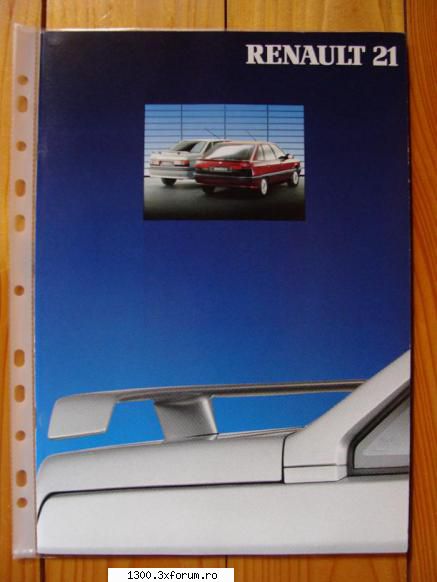 Renault 21 GTS Symphonie 1991 - Ieri a venit si catalogul ei - "Vechitura" mea