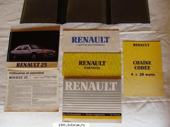 Renault 25 Turbo-DX 1990 - Pasiunea mea - - Toate actele ei originale, cu care a venit de - "Vechitura" mea