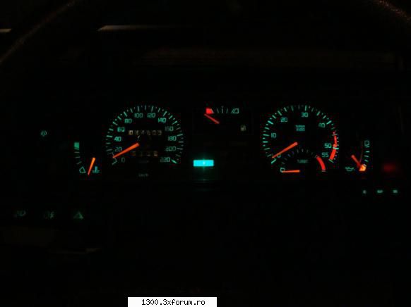 Renault 25 Turbo-DX 1990 - Pasiunea mea - - Bordul iluminat noaptea - "Vechitura" mea