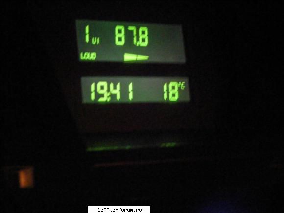 Renault 25 Turbo-DX 1990 - Pasiunea mea - - afisajul combinei + temperatura exterioara - "Vechitura" mea