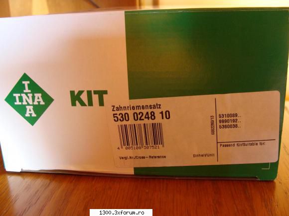 Volvo 240 DL 1986 - Kit de distributie INA - "Vechitura" mea